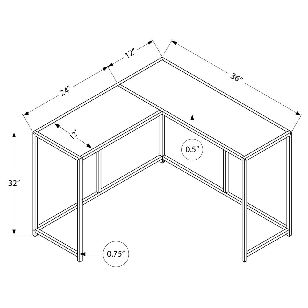 Accent Table, Console, Entryway, Narrow, Corner, Living Room, Bedroom, Grey. Picture 4