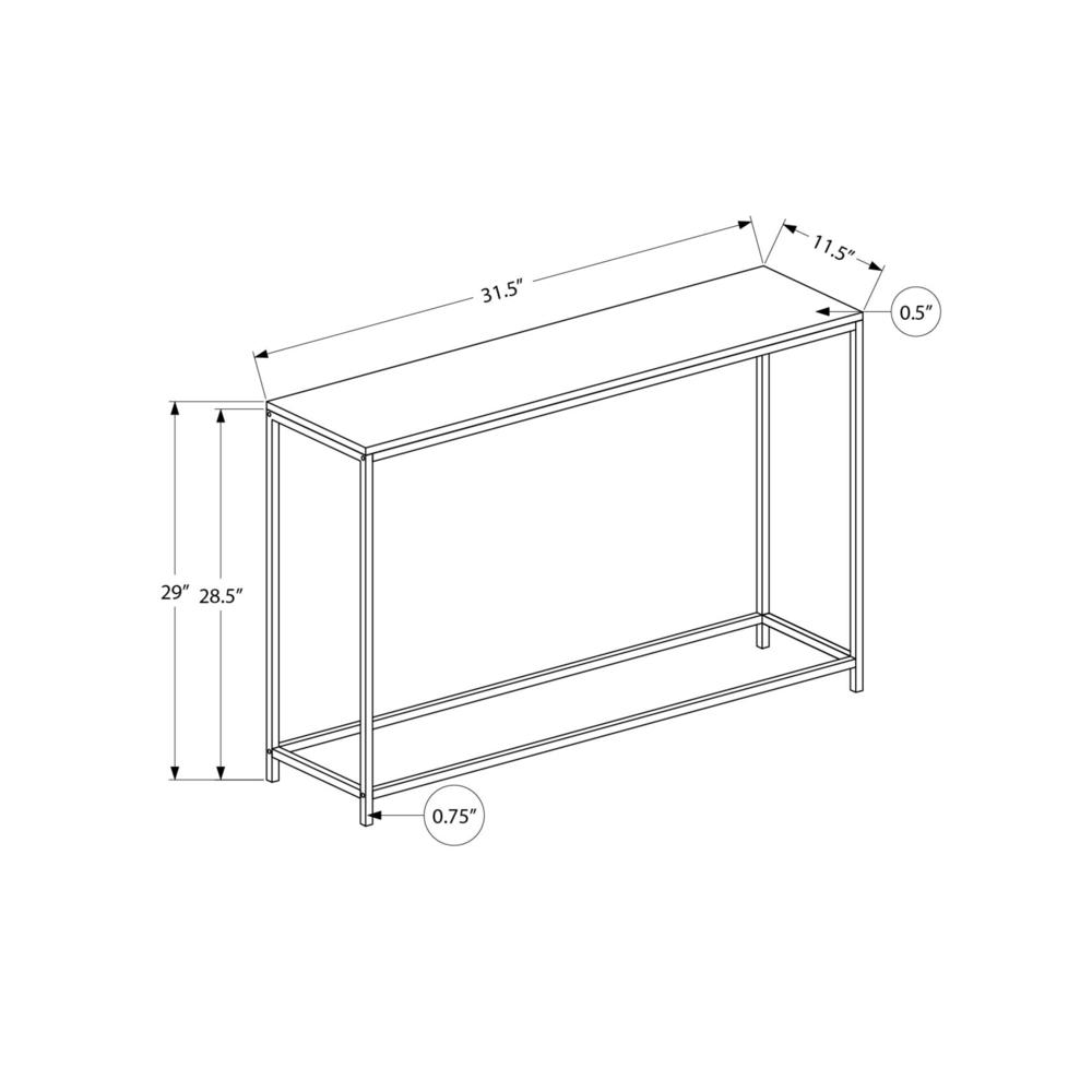 Accent Table, Console, Entryway, Narrow, Sofa, Living Room, Bedroom, Black. Picture 4
