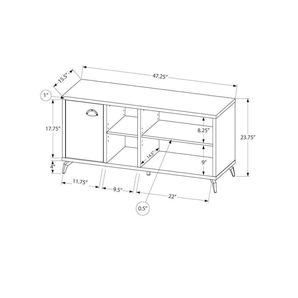 Tv Stand, 48 Inch, Console, Media Entertainment Center, Storage Cabinet. Picture 4
