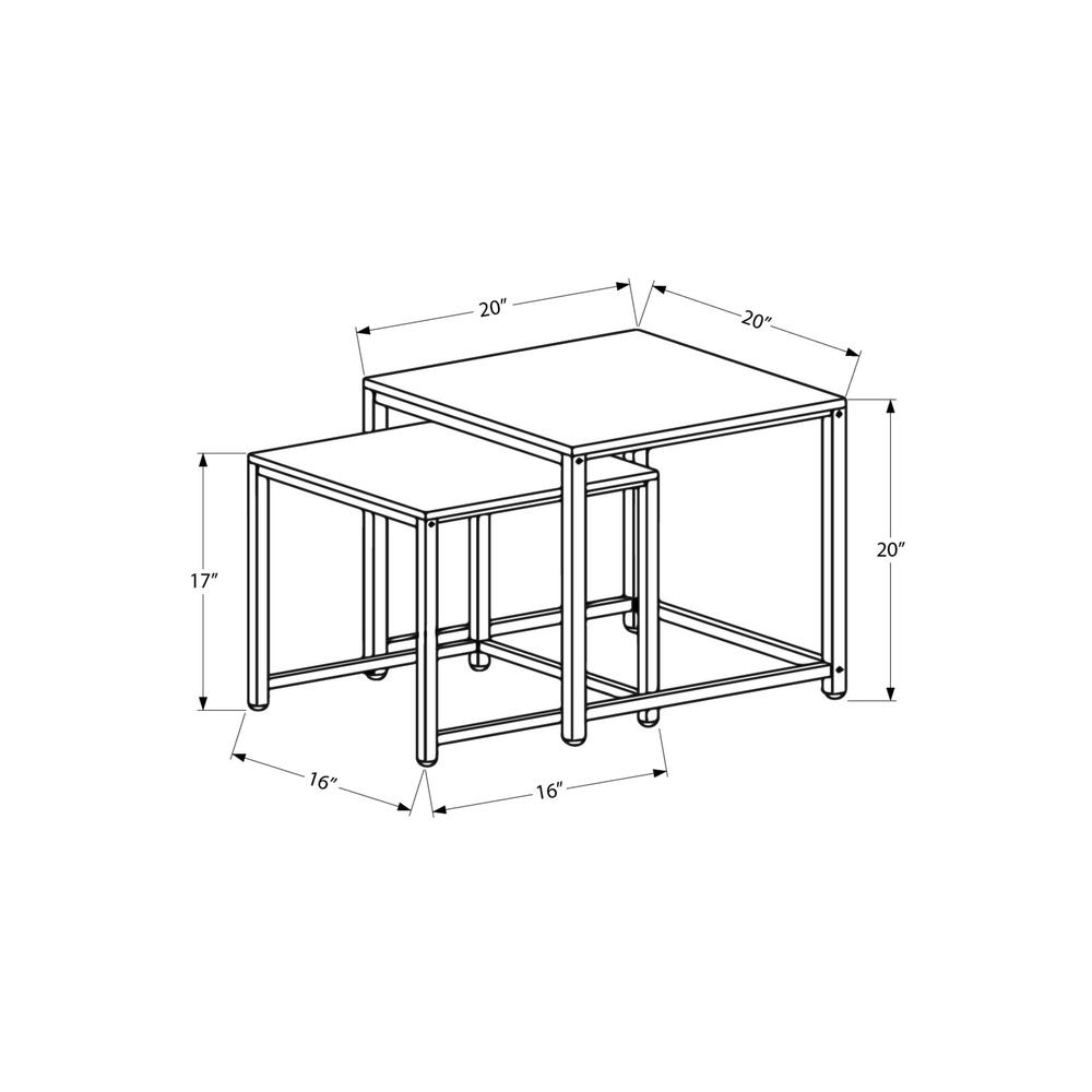Nesting Table, Set Of 2, Side, End,. Picture 4
