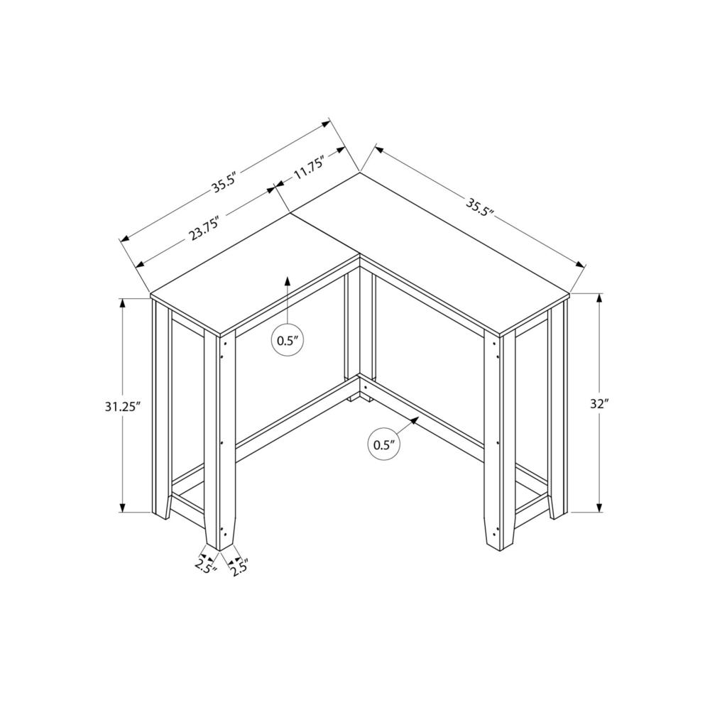 Accent Table, Console, Entryway, Narrow, Corner, Living Room, Bedroom. Picture 4