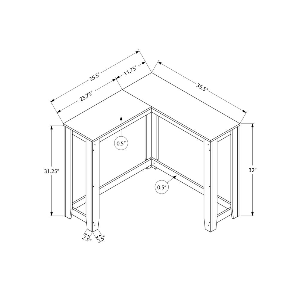 Accent Table, Console, Entryway, Narrow, Corner, Living Room, Bedroom. Picture 4