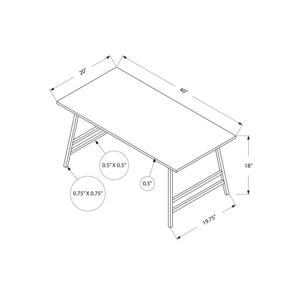 Coffee Table, Accent, Cocktail, Rectangular, Living Room, 40L, White Laminate. Picture 9