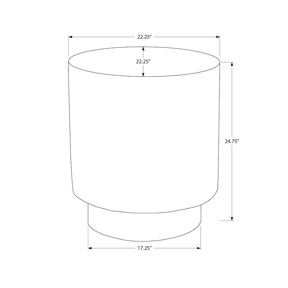 Accent Table, 25H, End, Nightstand, Round, Side Table, White, Contemporary. Picture 9