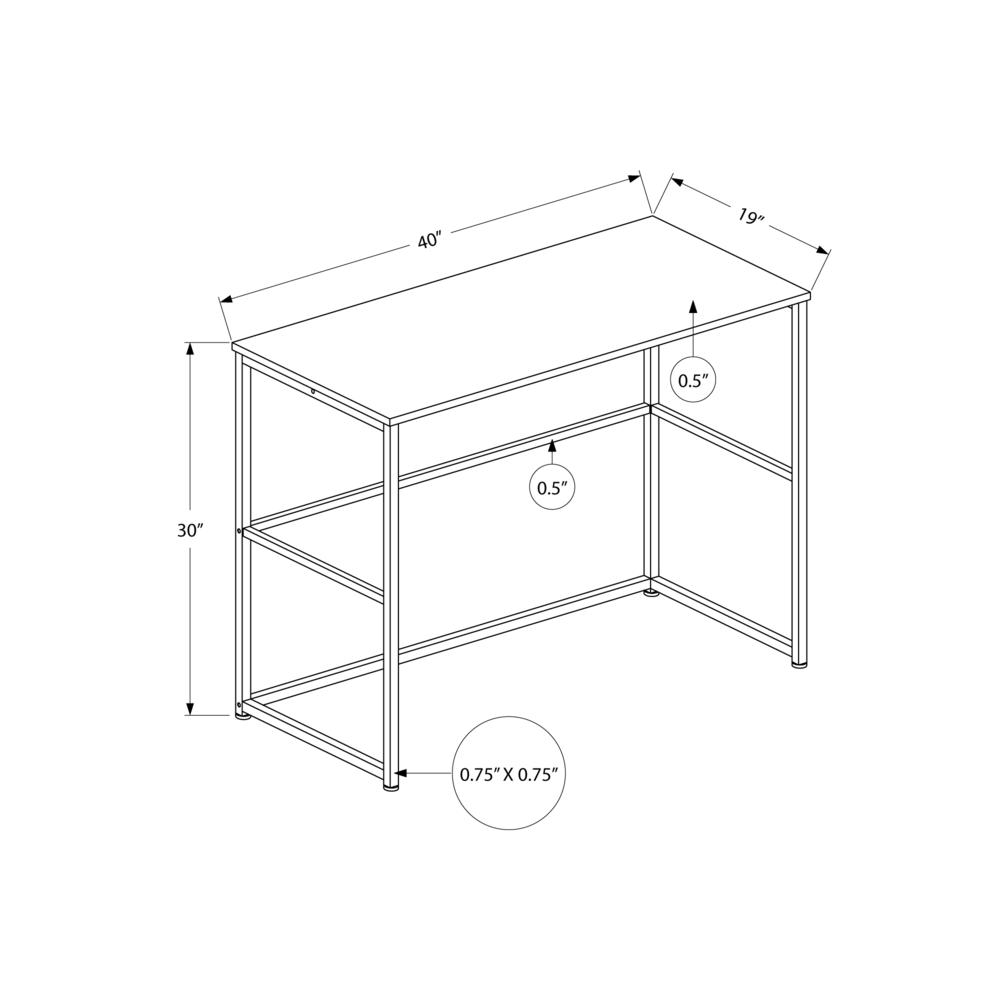 Computer Desk, Home Office, Laptop, Left, Right Set-up, Storage Drawers, 40L. Picture 4