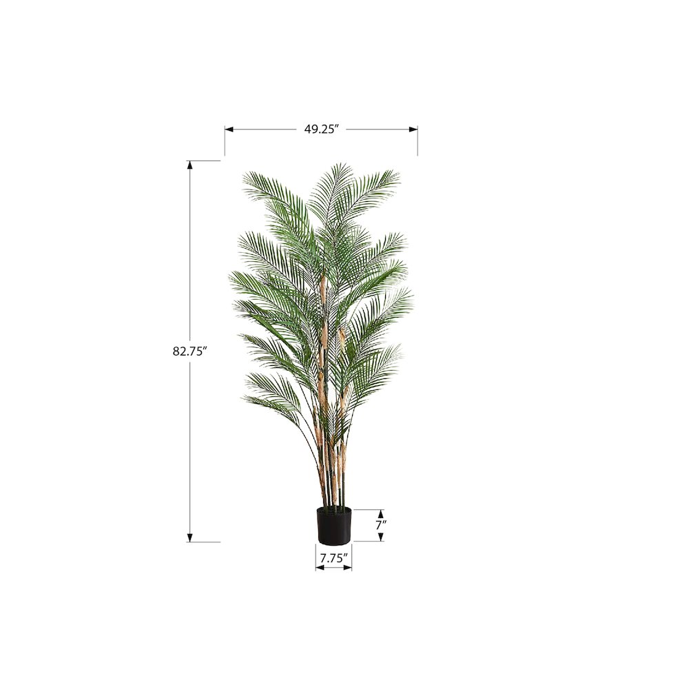 Artificial Plant, 83" Tall, Palm Tree, Decorative, Floor, Indoor. Picture 3