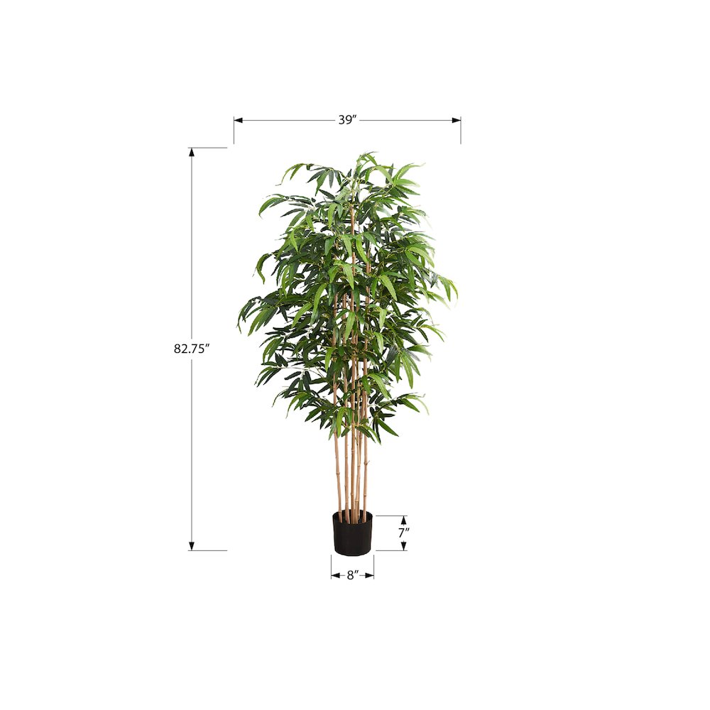 Artificial Plant, 83" Tall, Bamboo Tree, Floor, Indoor. Picture 3