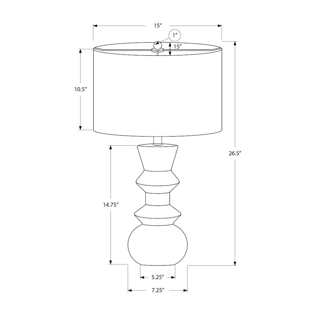 Contemporary Lighting in Black,Ivory color. Picture 4