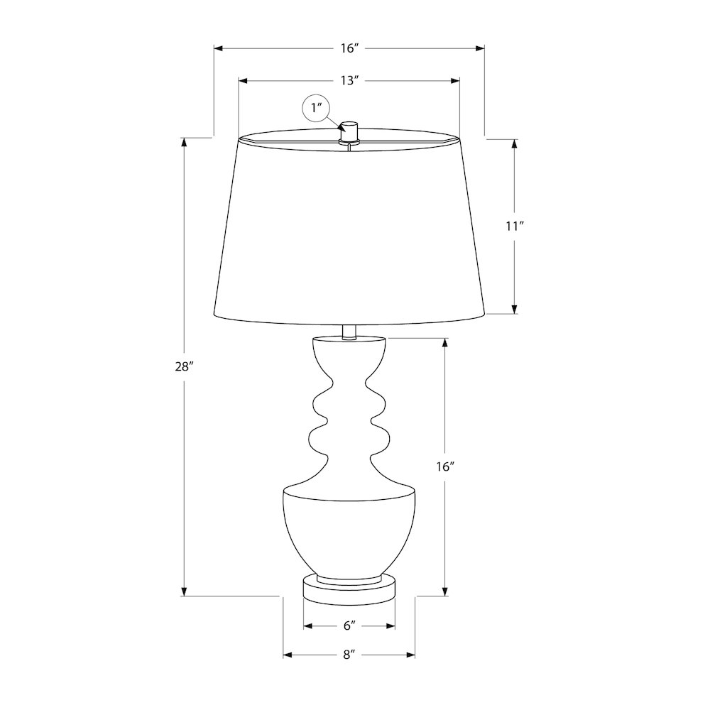 Lighting, 28"H, Table Lamp, Grey Resin, Grey Shade, Transitional. Picture 3