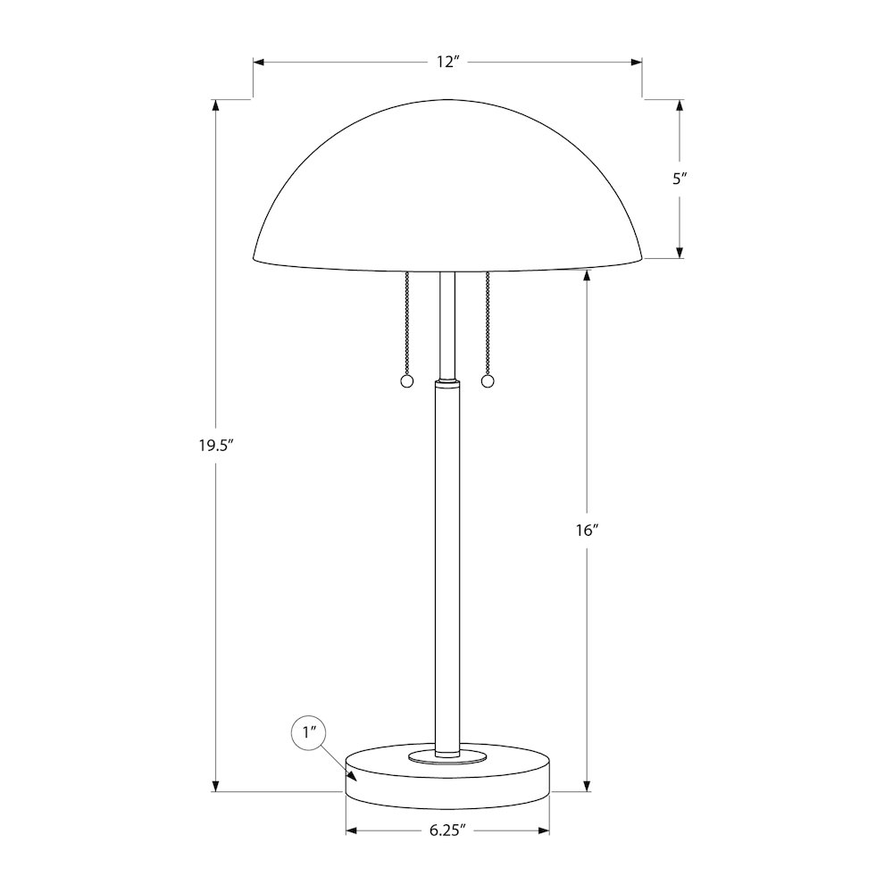 Lighting, 20"H, Table Lamp, Black Metal, Contemporary. Picture 3