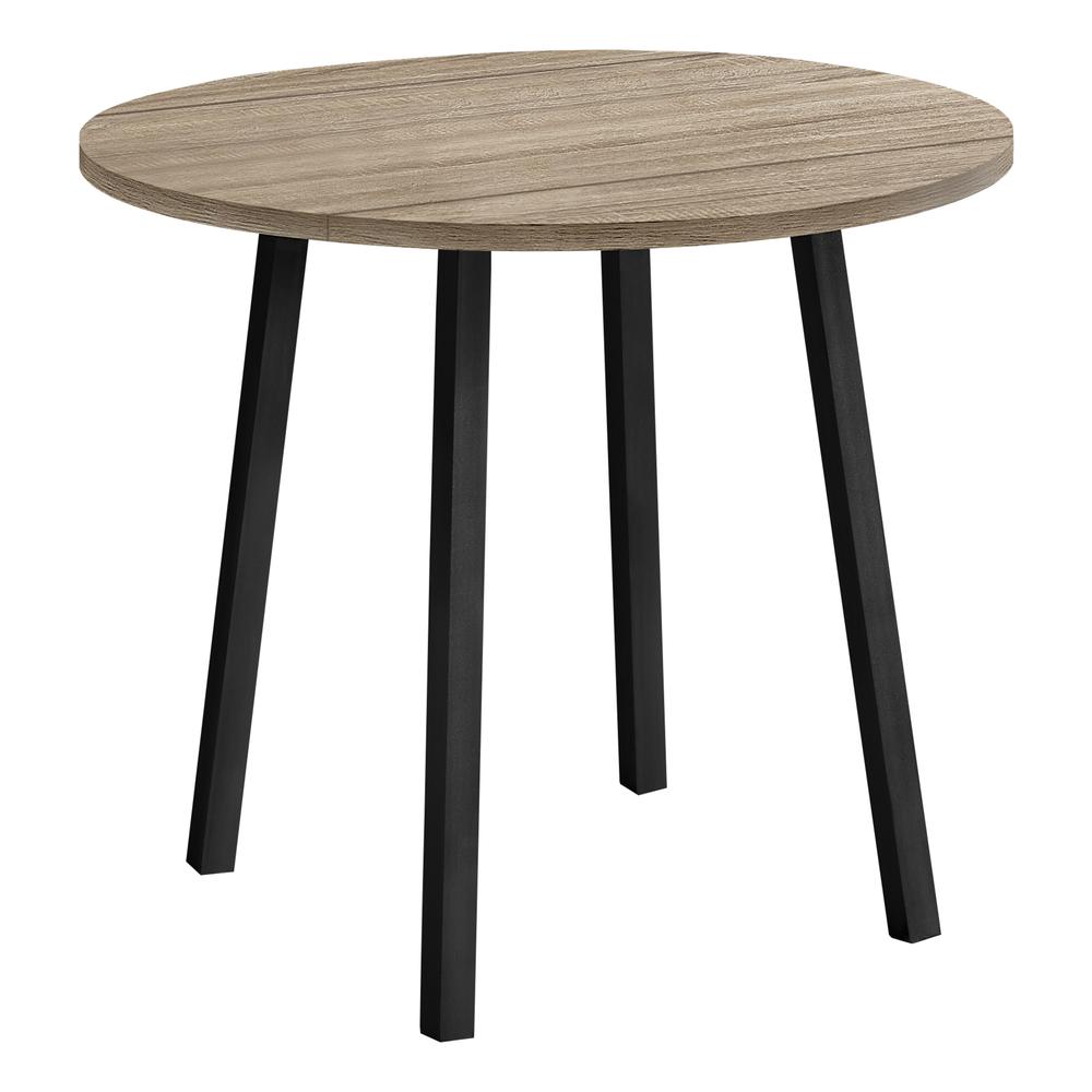 Dining Table Set, 3pcs Set, Small, 35 Drop Leaf, Kitchen, Black Metal. Picture 4