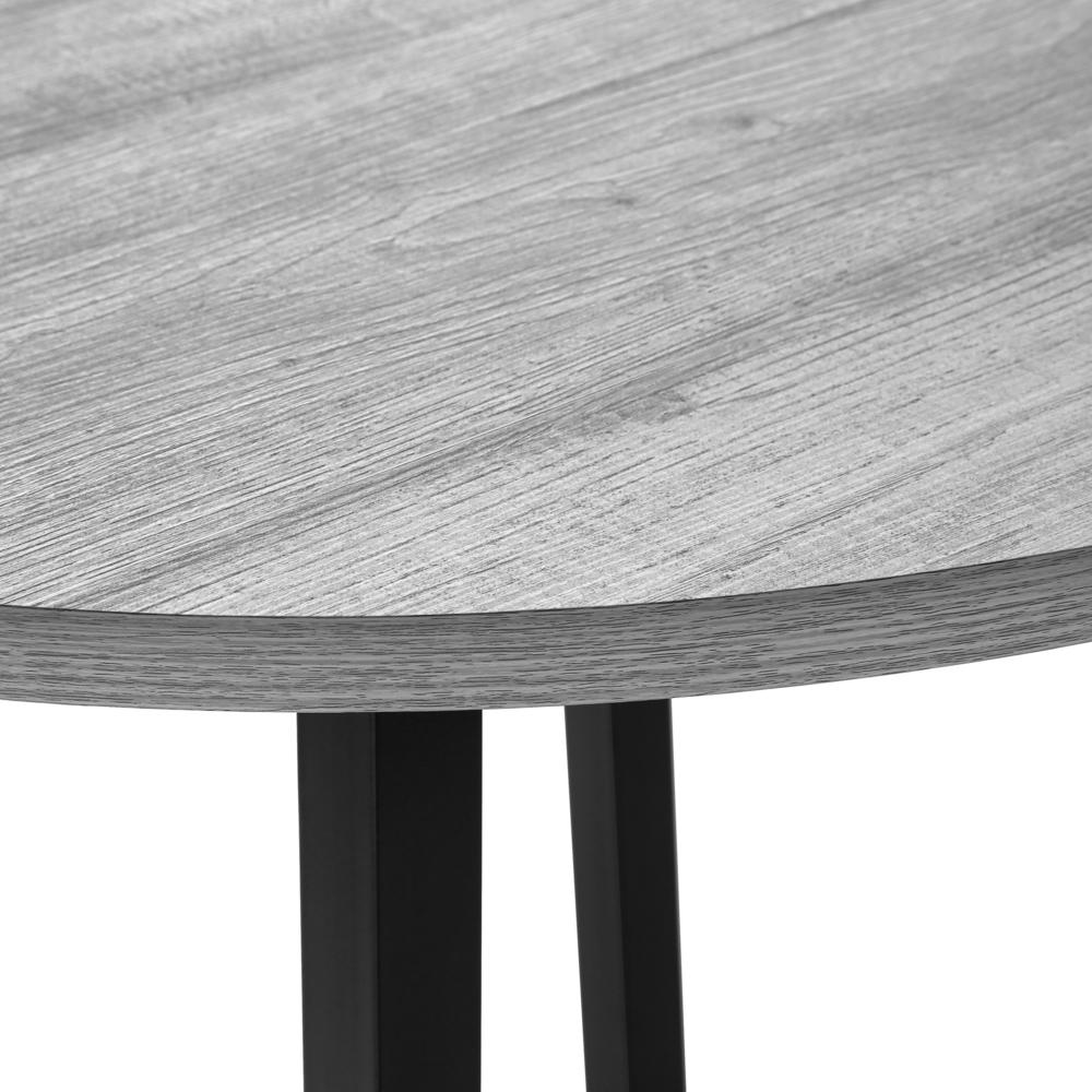 Dining Table Set, 3pcs Set, Small, 35 Drop Leaf, Kitchen, Black Metal. Picture 7