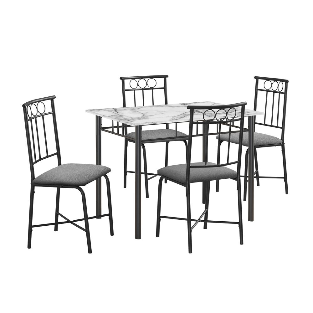 Dining Table Set, 5pcs Set, Small, 40 Rectangular, Kitchen. Picture 1