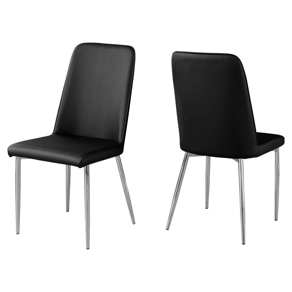 Dining Chair, Set Of 2, Side, Upholstered, Kitchen, Dining Room. Picture 1