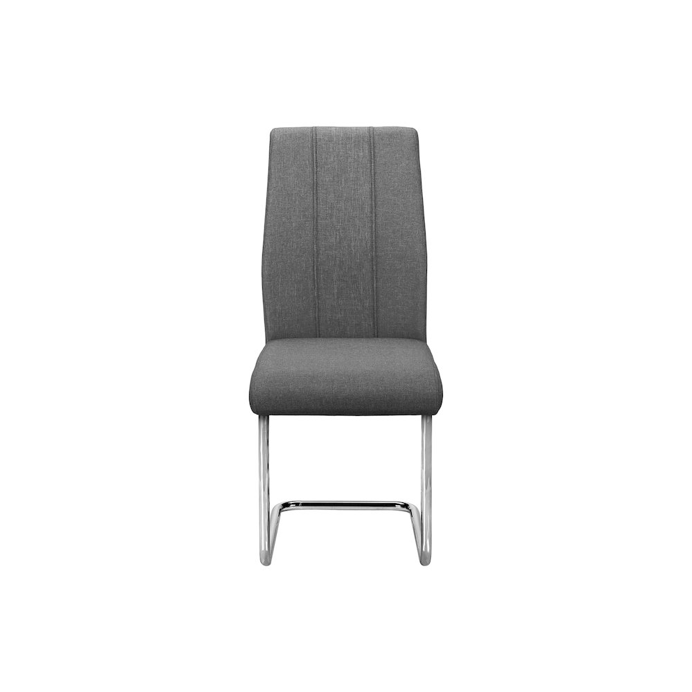 Contemporary Dining Chair in Grey color. Picture 2