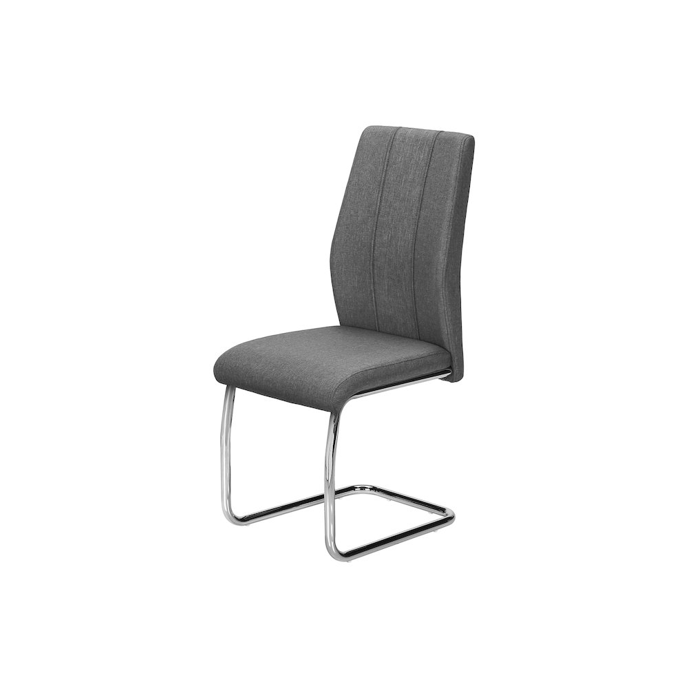 Contemporary Dining Chair in Grey color. Picture 3
