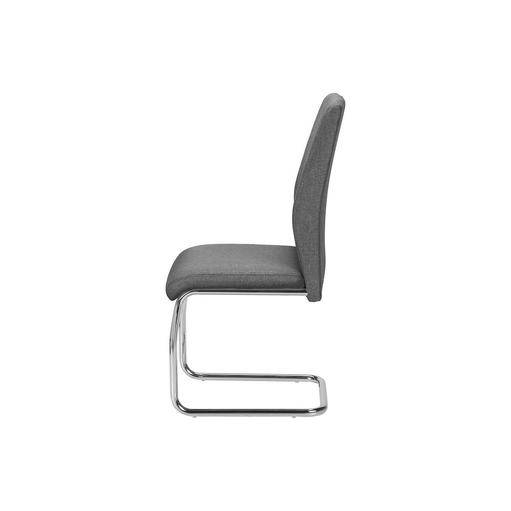 Contemporary Dining Chair in Grey color. Picture 4