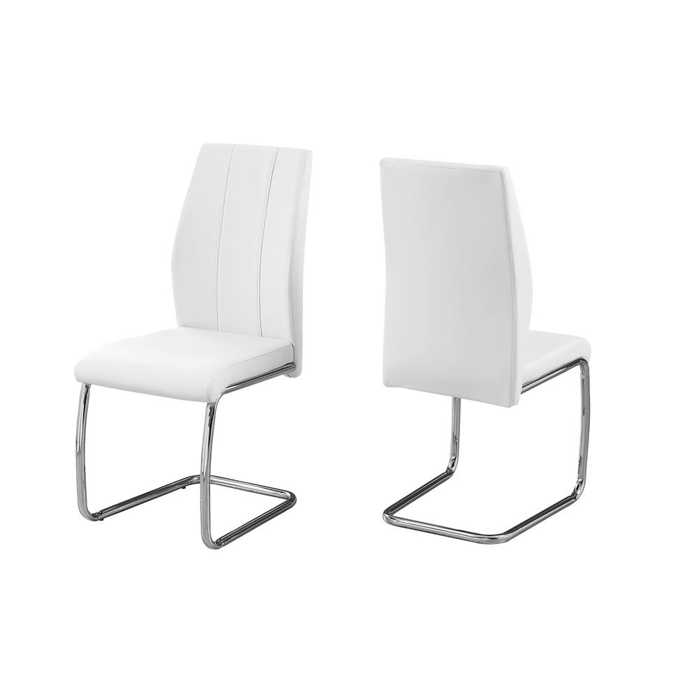 Dining Chair, Set Of 2, Side, Upholstered, Kitchen, Dining Room. Picture 1