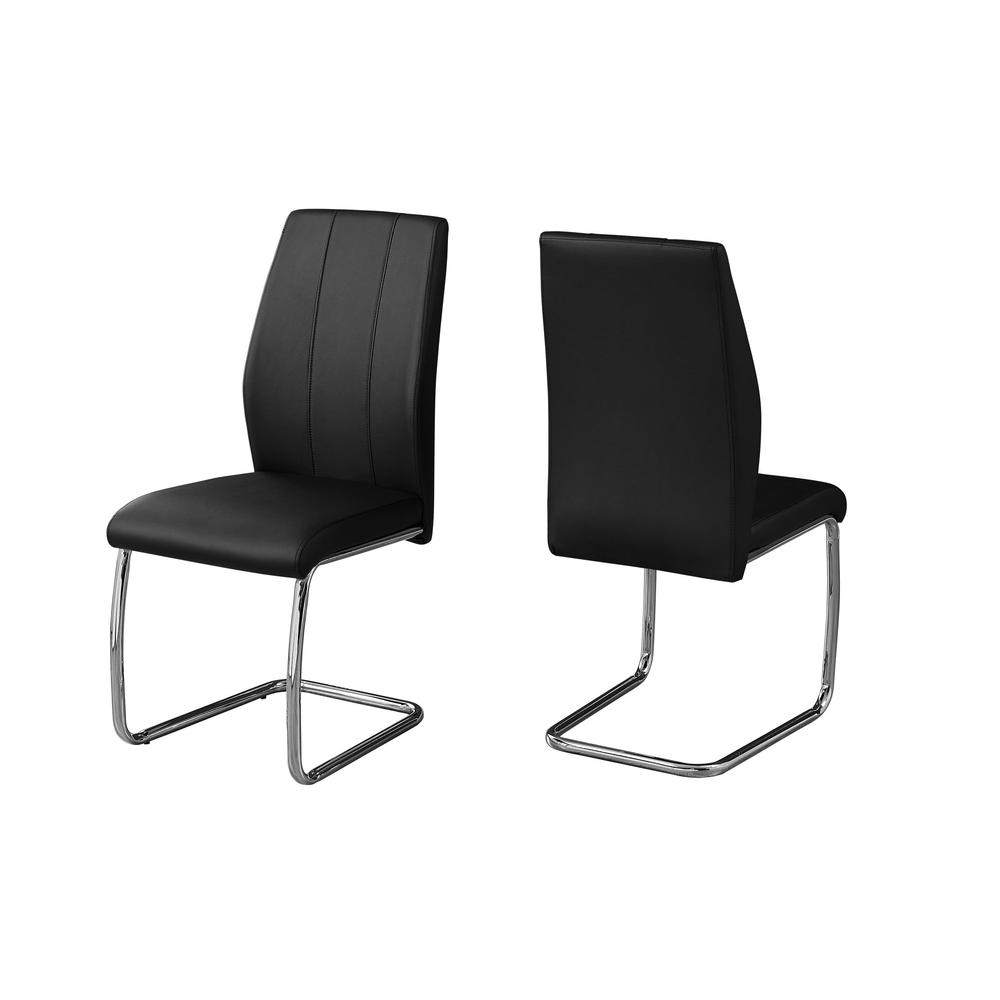 Dining Chair, Set Of 2, Side, Upholstered, Kitchen, Dining Room. Picture 1