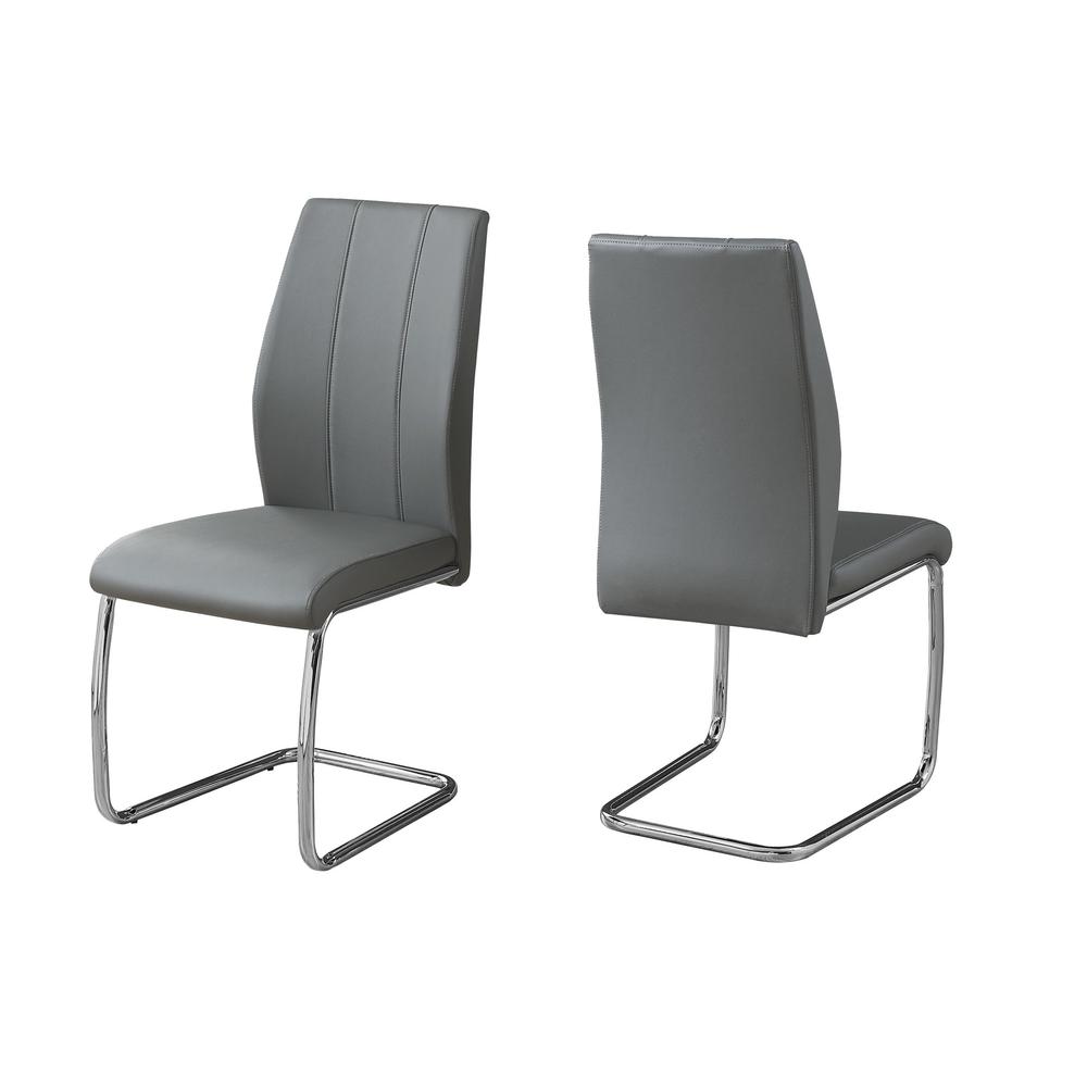 Dining Chair, Set Of 2, Side, Upholstered, Kitchen, Dining Room. Picture 1