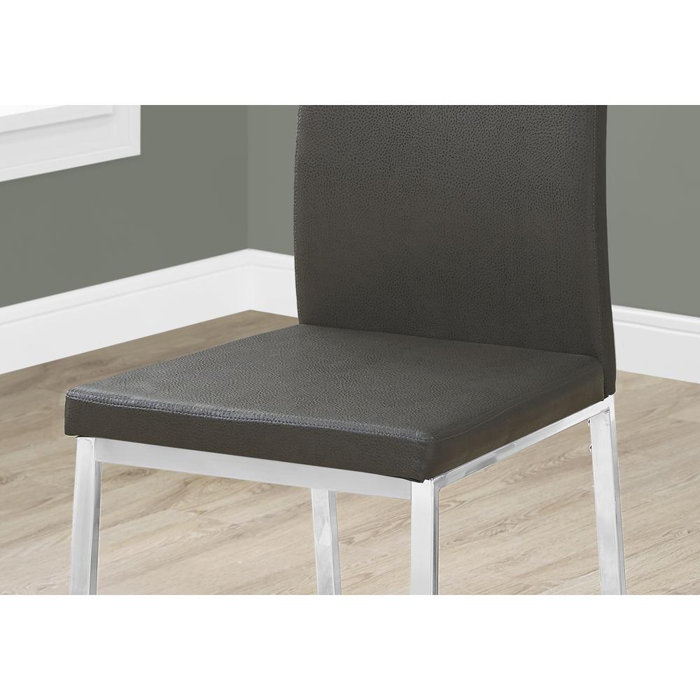 Dining Chair, Set Of 2, Side, Upholstered, Kitchen, Dining Room. Picture 3