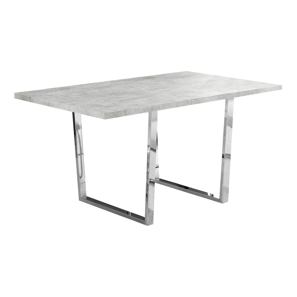 Dining Table, 60 Rectangular, Kitchen, Dining Room, Grey Laminate. Picture 1