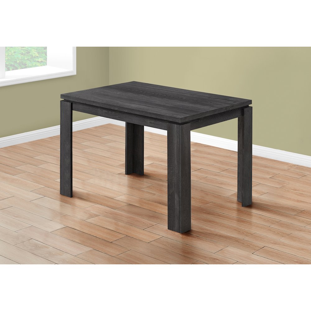 Dining Table, 48 Rectangular, Small, Kitchen, Dining Room, Black Laminate. Picture 3