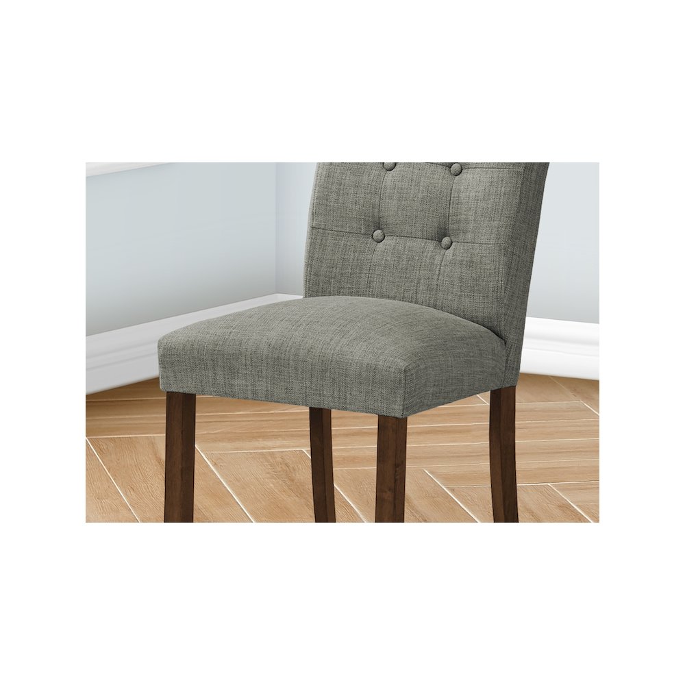 Dining Chair, 38" Height, Set Of 2, Upholstered, Modern. Picture 3