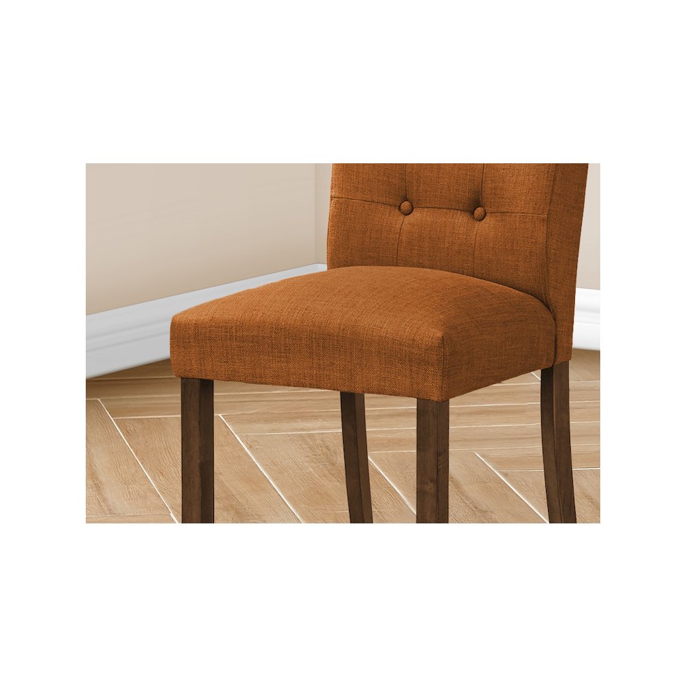 Dining Chair, 38" Height, Set Of 2, Upholstered, Modern. Picture 3