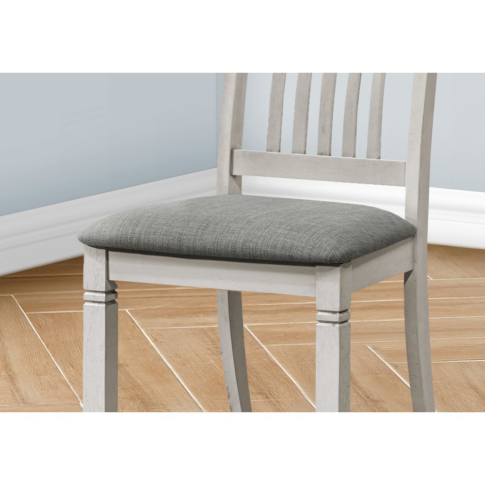 Dining Chair, 38" Height, Set Of 2, Side, Upholstered. Picture 3