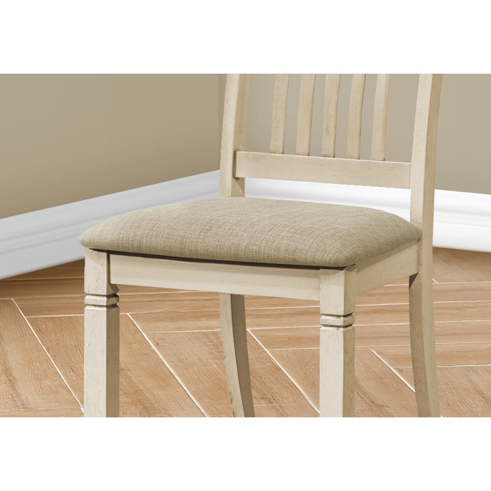 Dining Chair, 38" Height, Set Of 2, Side, Upholstered. Picture 3