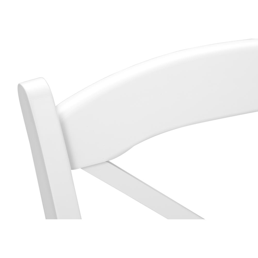 Dining Chair, Set Of 2, Side, Kitchen, Dining Room, White, Wood Legs. Picture 6