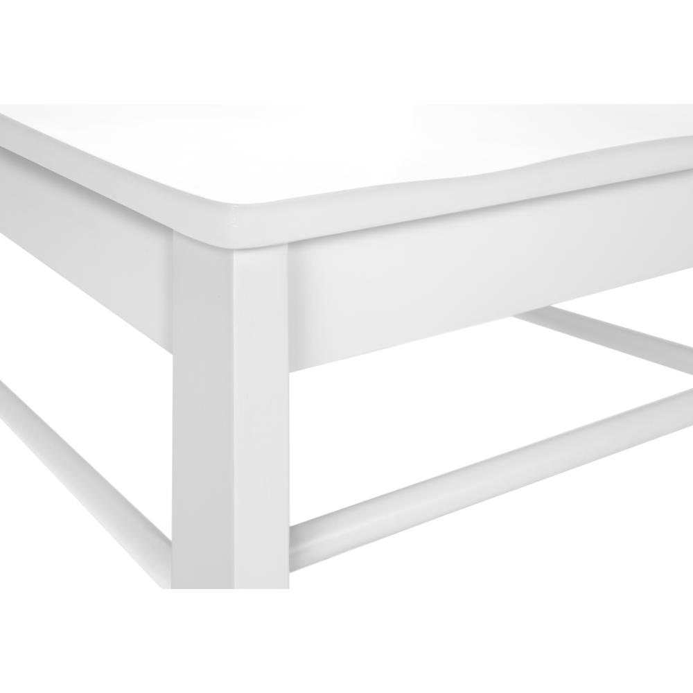 Dining Chair, Set Of 2, Side, Kitchen, Dining Room, White, Wood Legs. Picture 7