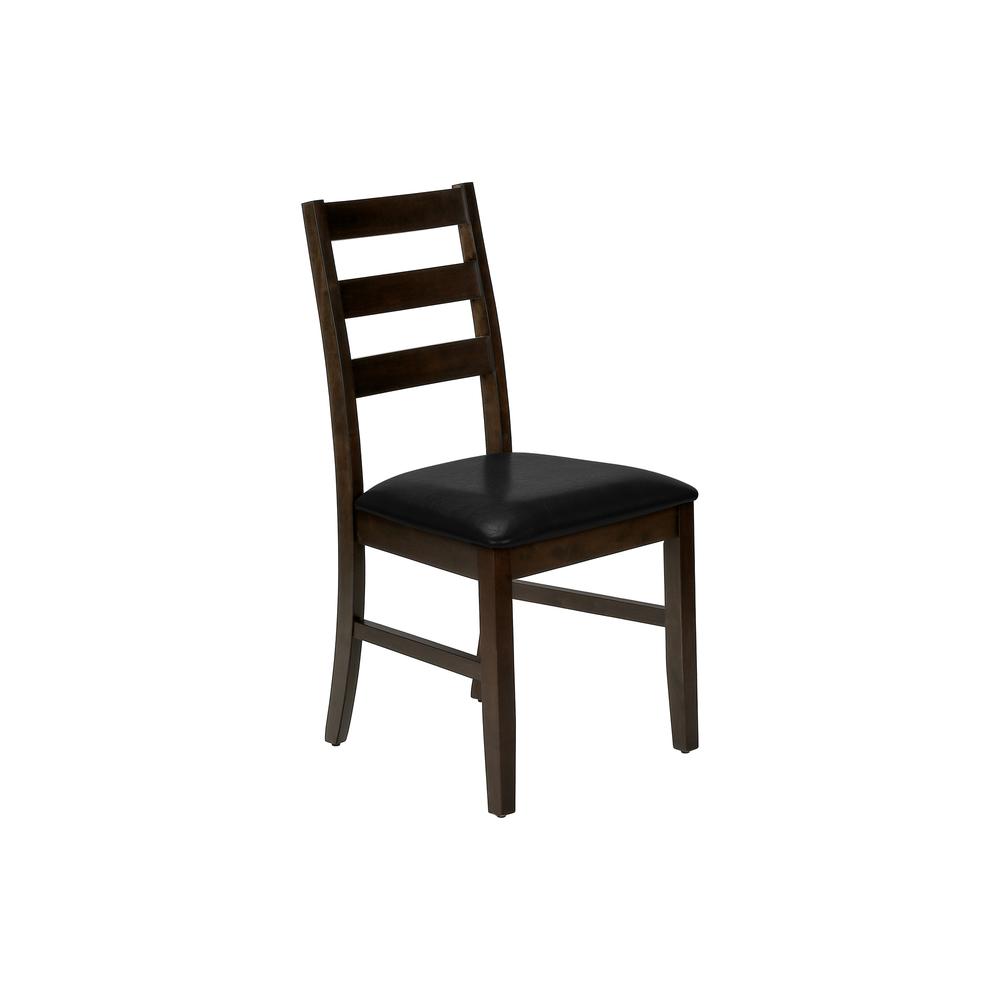 Dining Chair, Set Of 2, 37 Height, Kitchen, Dining Room, Side, Upholstered. Picture 1