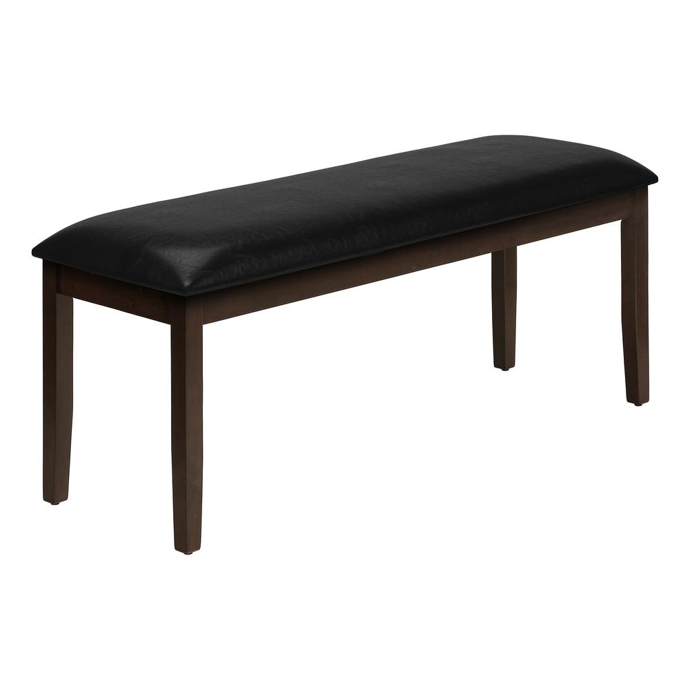 Bench, 48 Rectangular, Dining Room, Hallway, Entryway, Upholstered, Wood. Picture 1