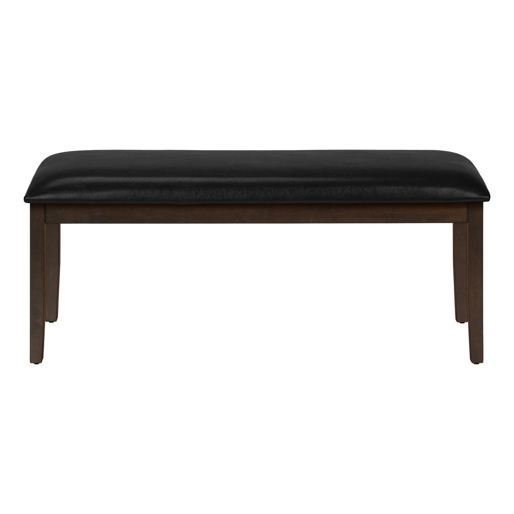 Bench, 48 Rectangular, Dining Room, Hallway, Entryway, Upholstered, Wood. Picture 2