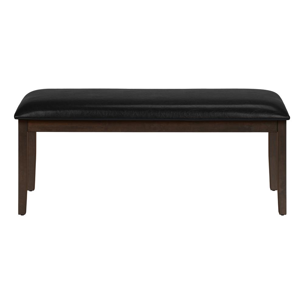 Bench, 48 Rectangular, Dining Room, Hallway, Entryway, Upholstered, Wood. Picture 4