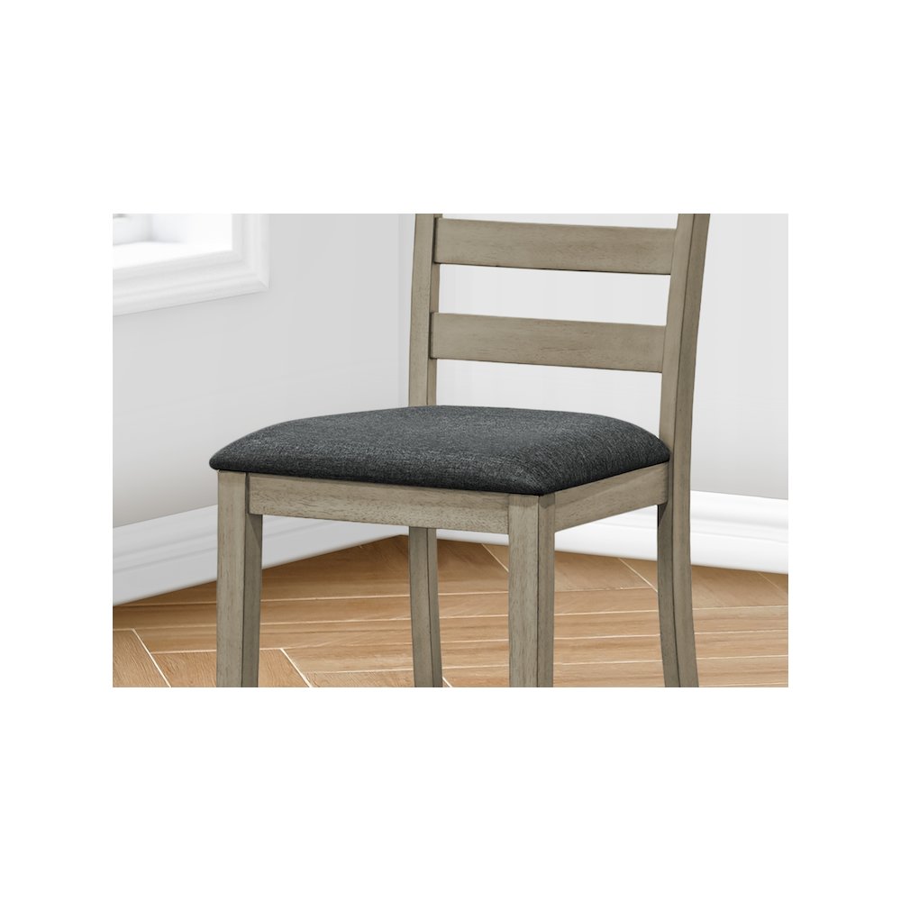 Dining Chair, 44" Height, Counter Height, Set Of 2, Transitional. Picture 3