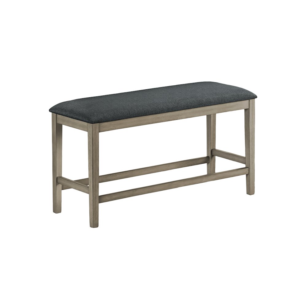 Bench, 42" Rectangular, Dining Room, Kitchen, Upholstered, Wood, Transitional. Picture 1