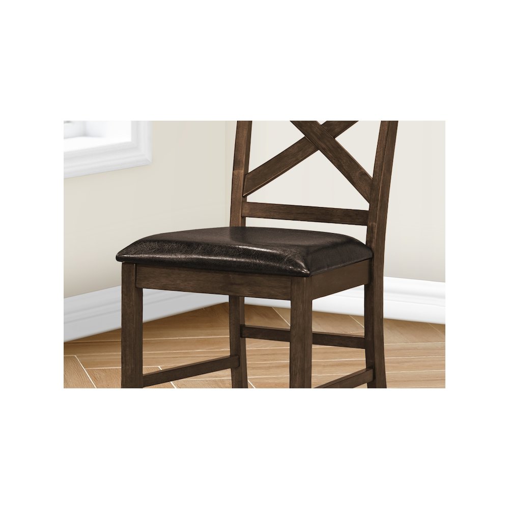 Dining Chair, 44" Height, Set Of 2, Side, Upholstered. Picture 3