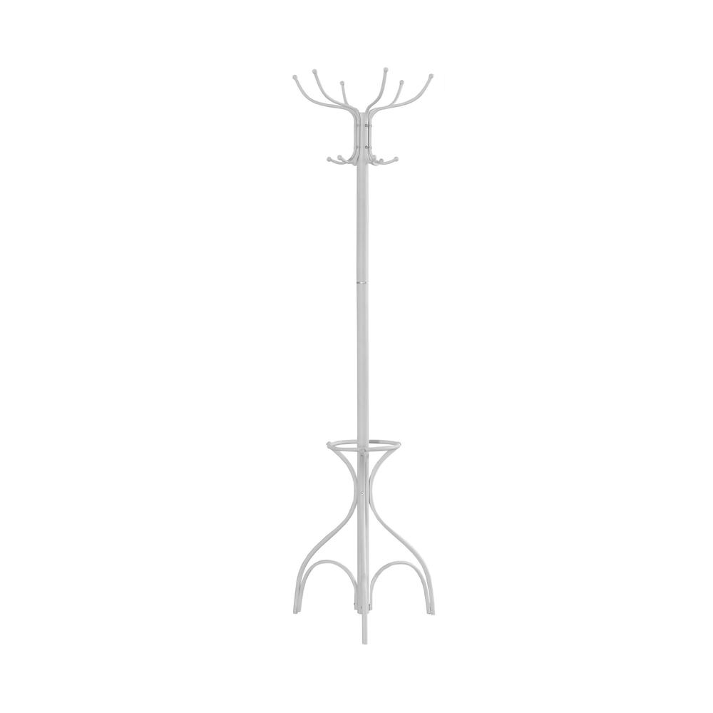 Coat Rack, Hall Tree, Free Standing, 12 Hooks, Entryway, 70H, Umbrella Holder. Picture 1