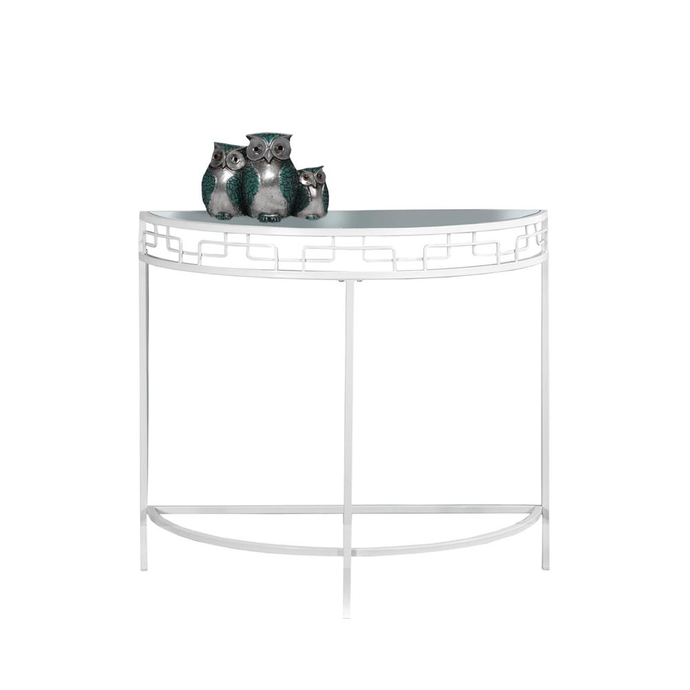 Accent Table, Console, Entryway, Narrow, Sofa, Living Room, Bedroom, Clear. Picture 1