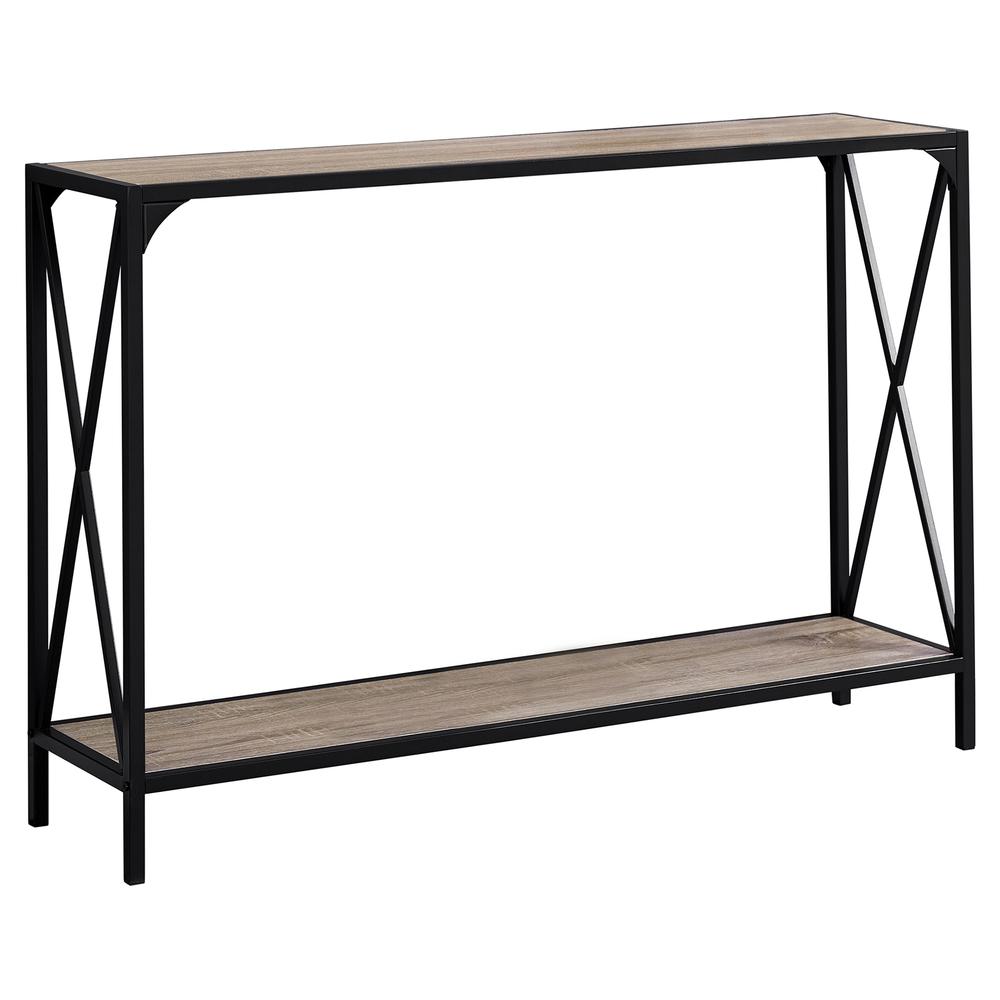 Accent Table, Console, Entryway, Narrow, Sofa, Living Room, Bedroom, Brown. Picture 1
