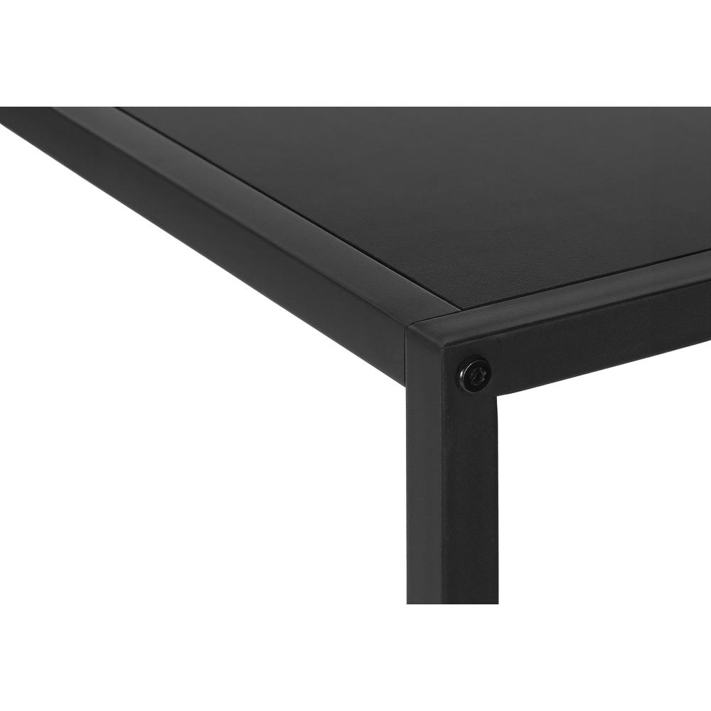 Accent Table, Console, Entryway, Narrow, Corner, Living Room, Bedroom, Black. Picture 6