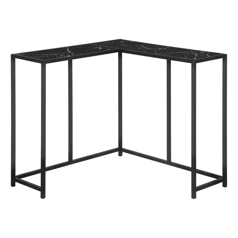Accent Table, Console, Entryway, Narrow, Corner, Living Room, Bedroom, Black. Picture 2