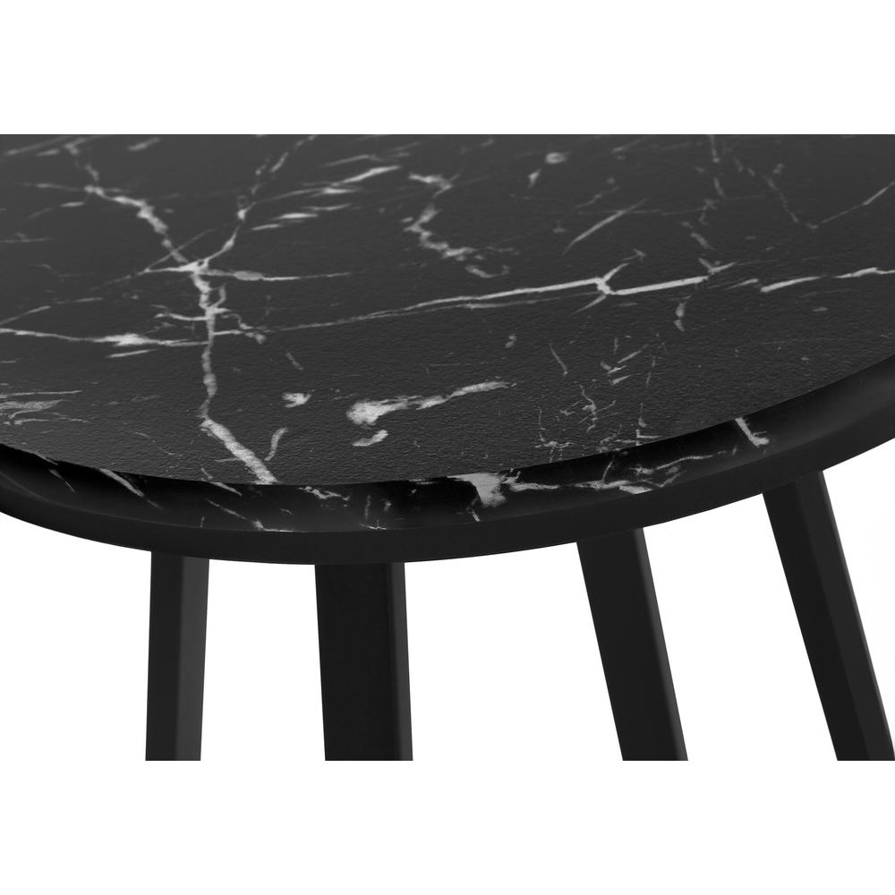 Accent Table, Side, Round, End, Nightstand, Lamp, Living Room, Bedroom, Black. Picture 6
