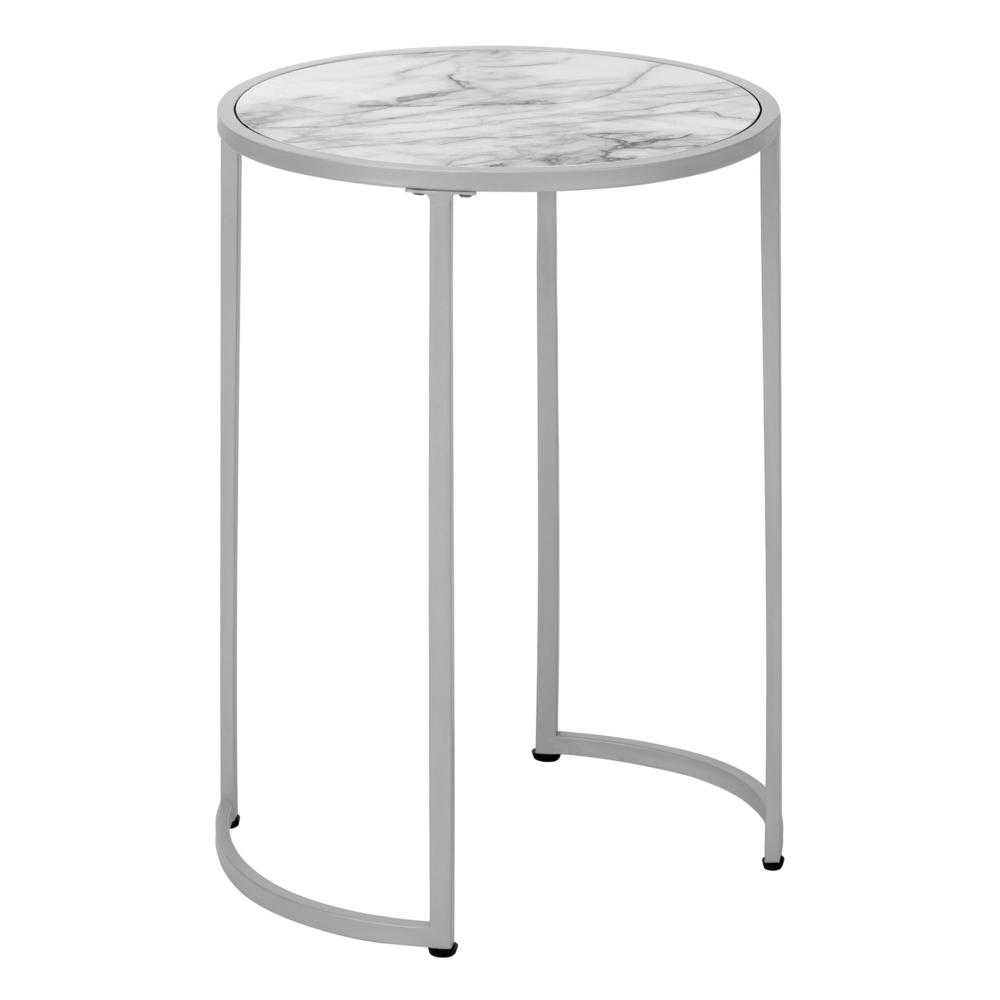 Accent Table, Side, Round, End, Nightstand, Lamp, Living Room, Bedroom. Picture 1