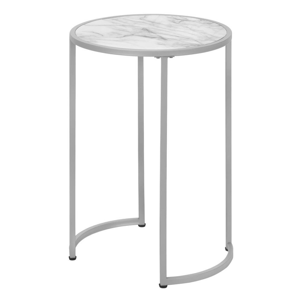 Accent Table, Side, Round, End, Nightstand, Lamp, Living Room, Bedroom. Picture 4