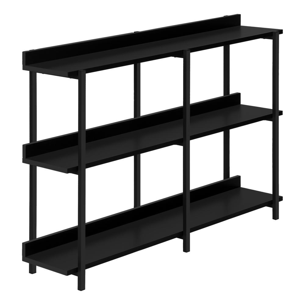 Accent Table, Console, Entryway, Narrow, Sofa, Living Room, Bedroom, Black. Picture 1