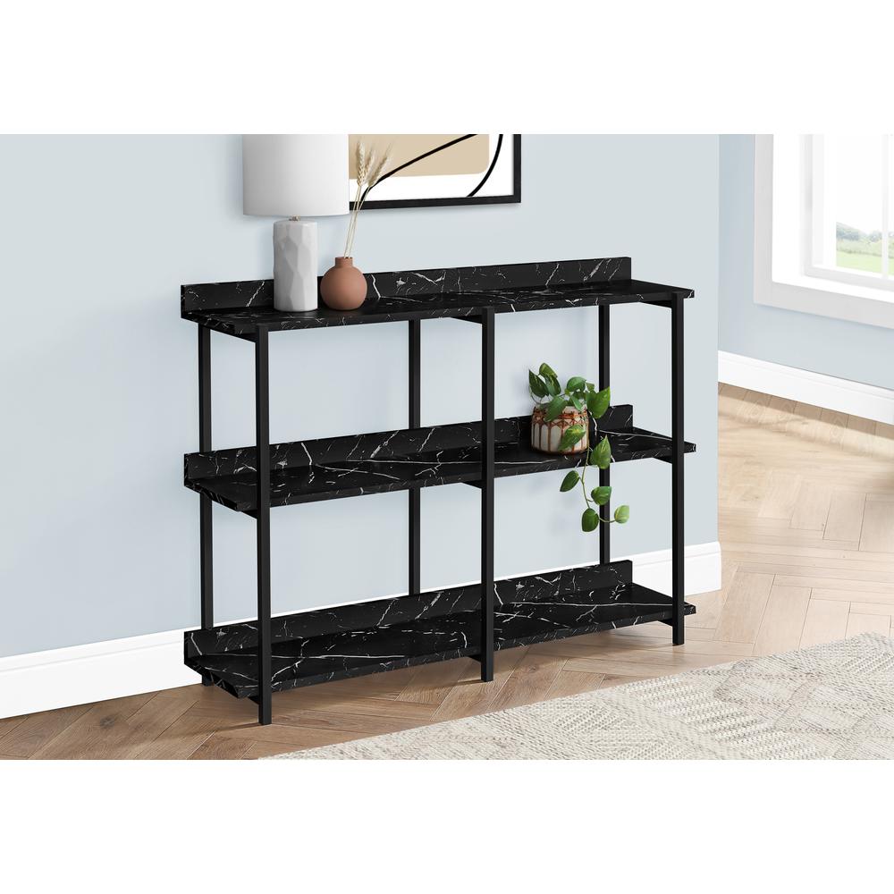 Accent Table, Console, Entryway, Narrow, Sofa, Living Room, Bedroom, Black. Picture 3